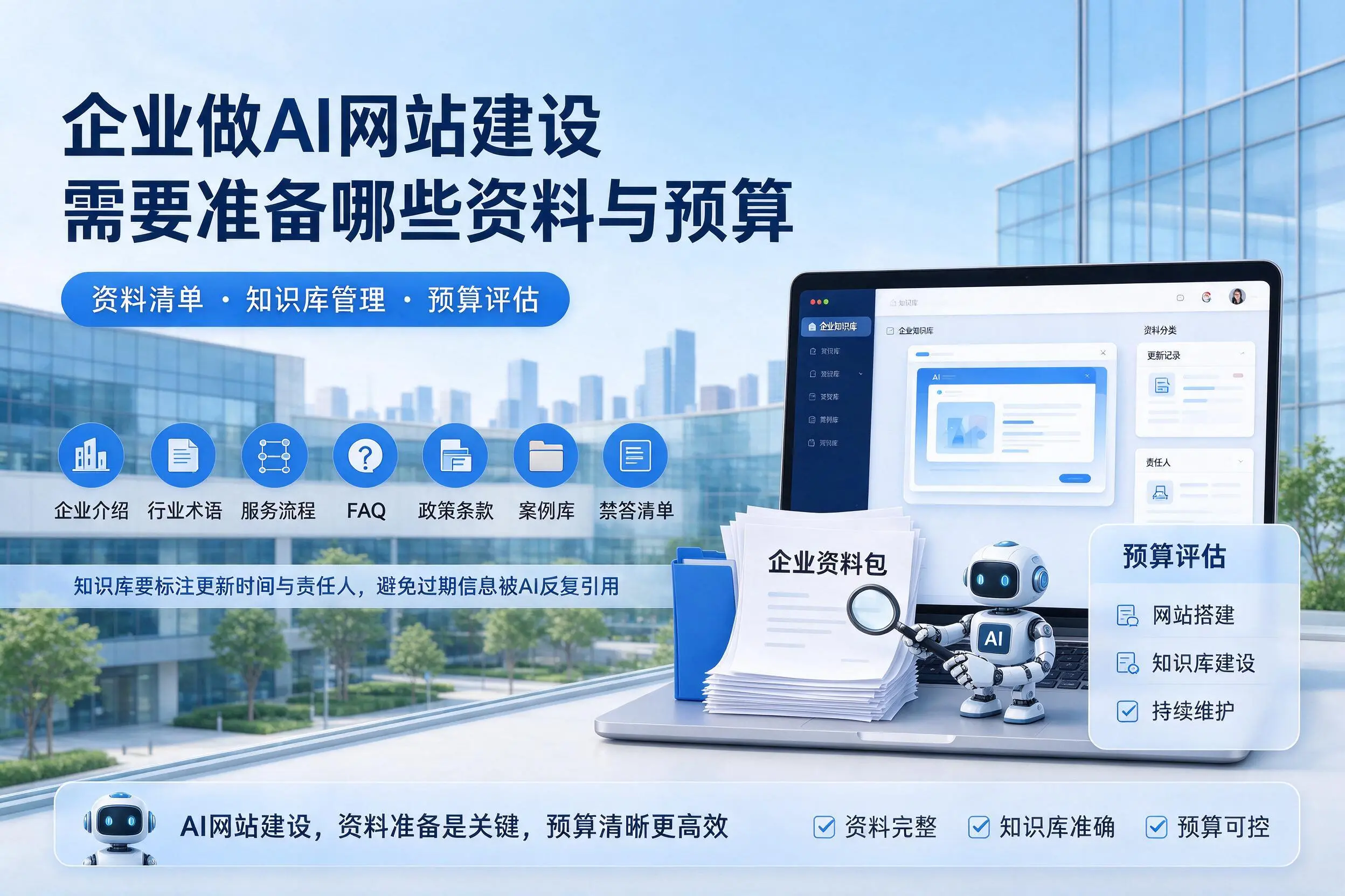 朝阳企业做AI网站建设需要准备哪些资料与预算
