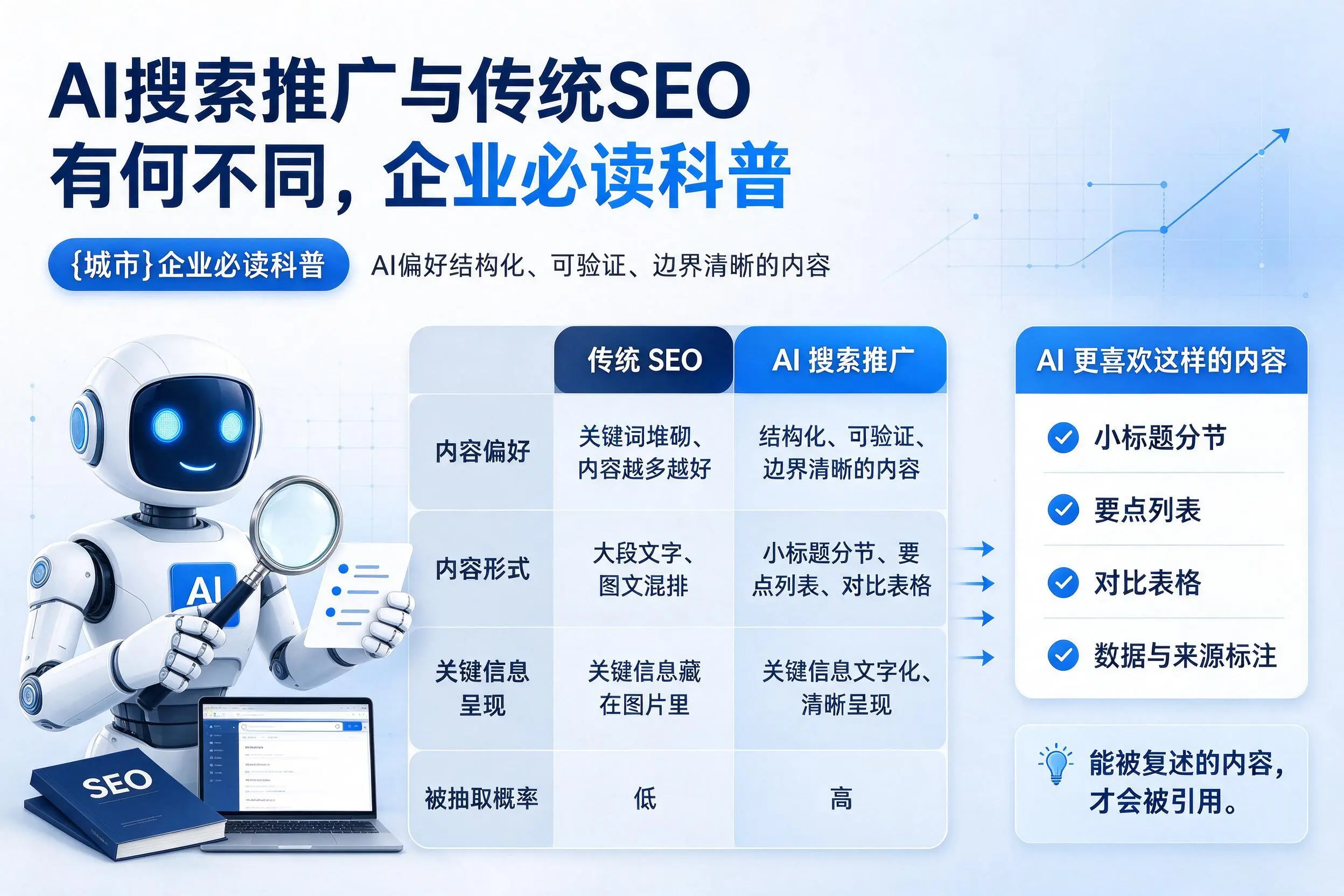 AI搜索推广与传统SEO有何不同，朝阳企业必读科普