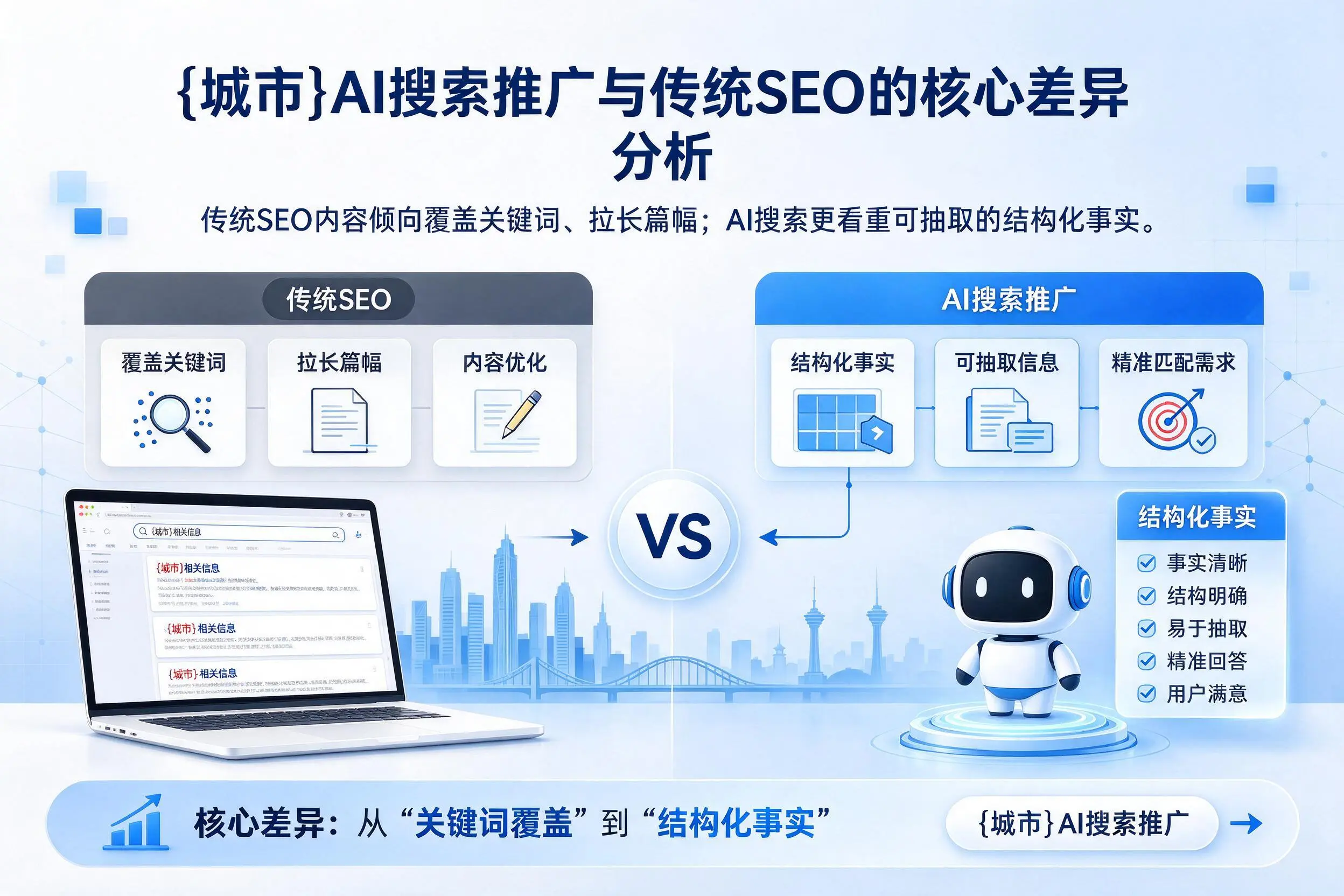 朝阳AI搜索推广与传统SEO的核心差异分析
